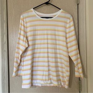 Pastel Stripes 100% Cotton Quarter Sleeve Tee - Old Navy - Size XL